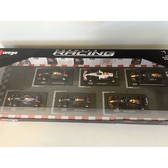 RARE Oracle Red Bull Racing Formula 1 F1 1:43 Scale Die Cast Metal 6 PACK - Picture 5 of 16